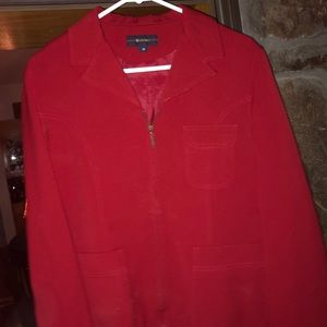 Cute Red Breeches Size 10, Zilp up Jacket/Blazer